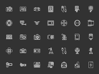 50 Camera and Video Icons