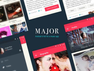 Android Music App UI Kit