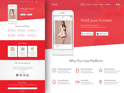 App Landing Page Template