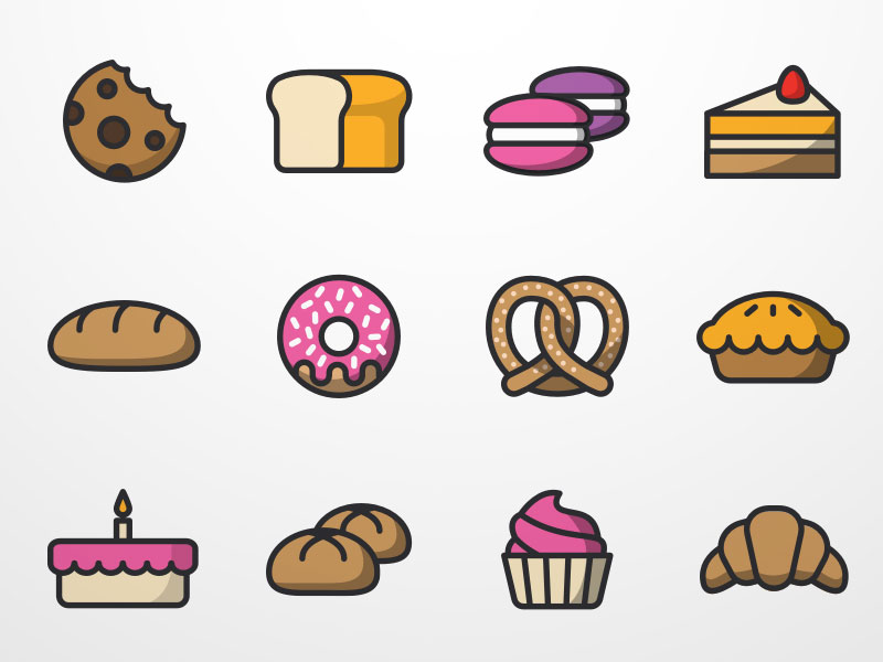 Bakery Icon Set