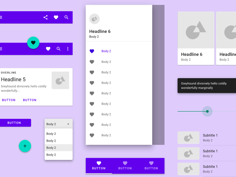 Baseline Material Design Components