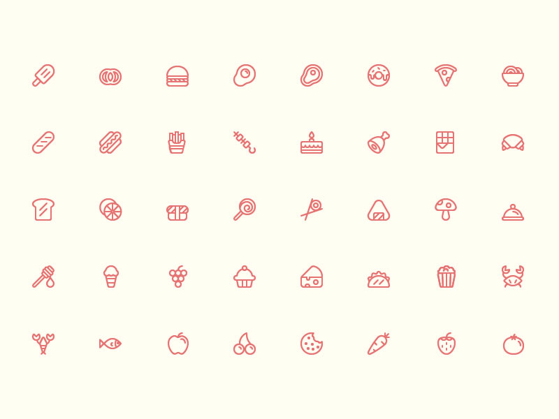 Food Icons Set