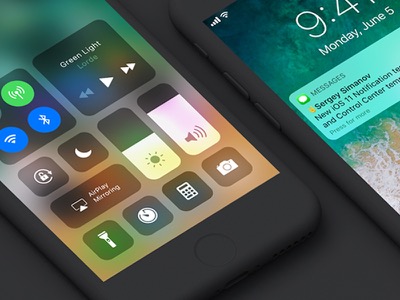 iOS11 Notification and Control Center