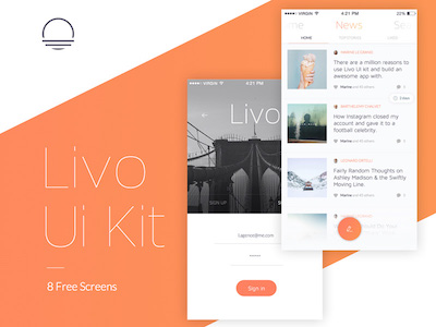 Livo Sample UI Kit