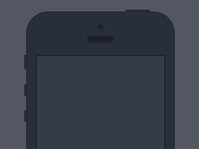 Minimal iPhone Dark Flat