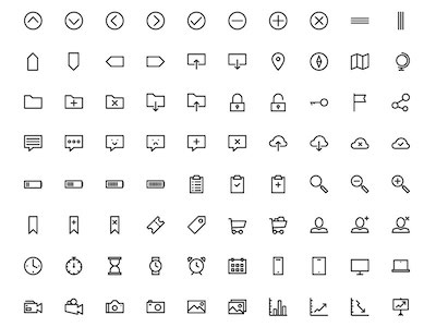 700 Outline Icons