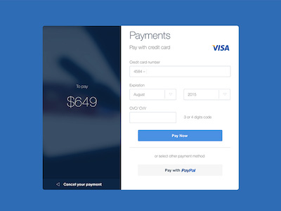 Web Payments Form