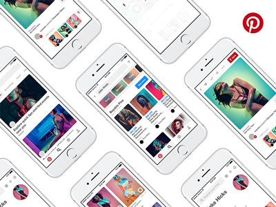 iOS Pinterest GUI