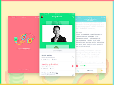 Design Podcast iOS App