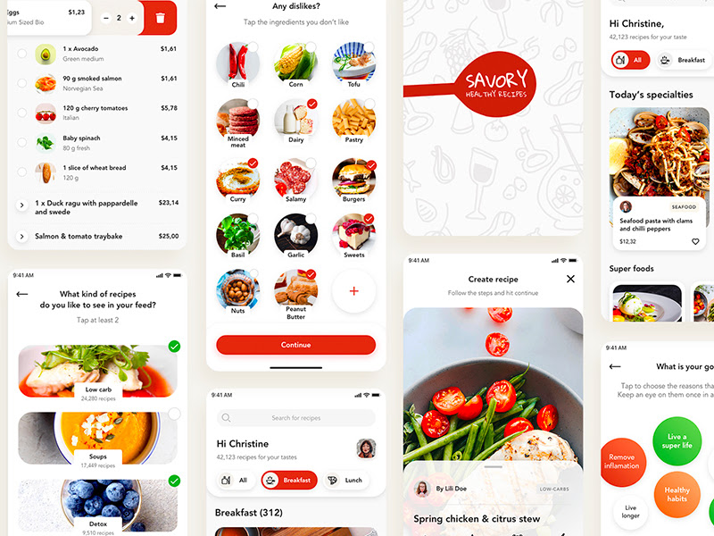 Savory App UI Kit