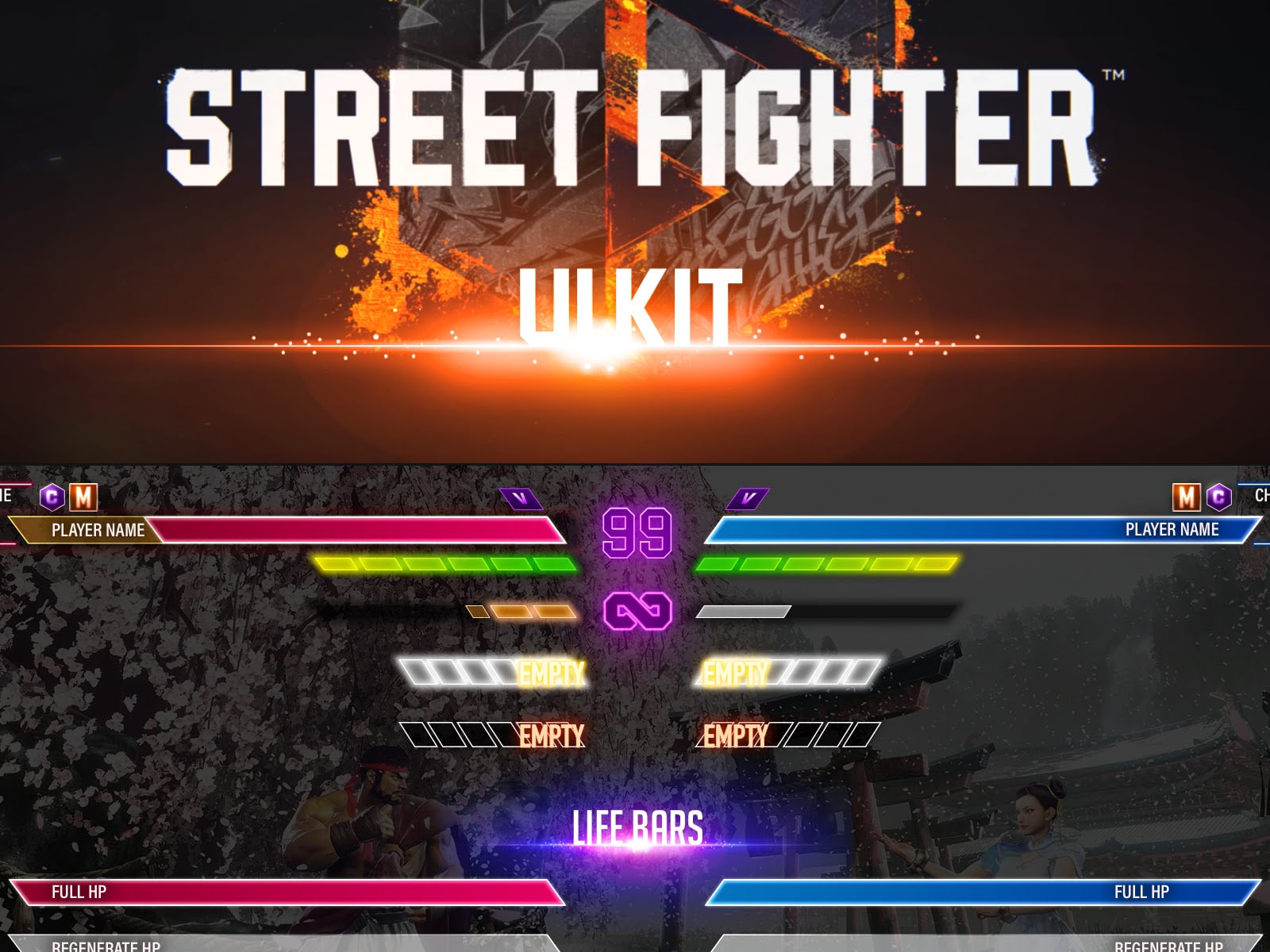 Street Fighter 6 UI Kit