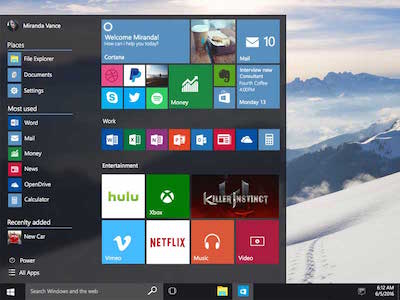 Windows 10 UI