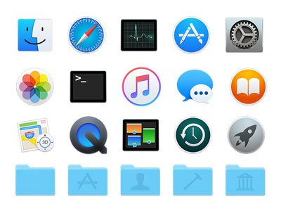 Yosemite Icons Pack