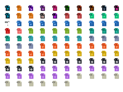 Flat File Type Icons