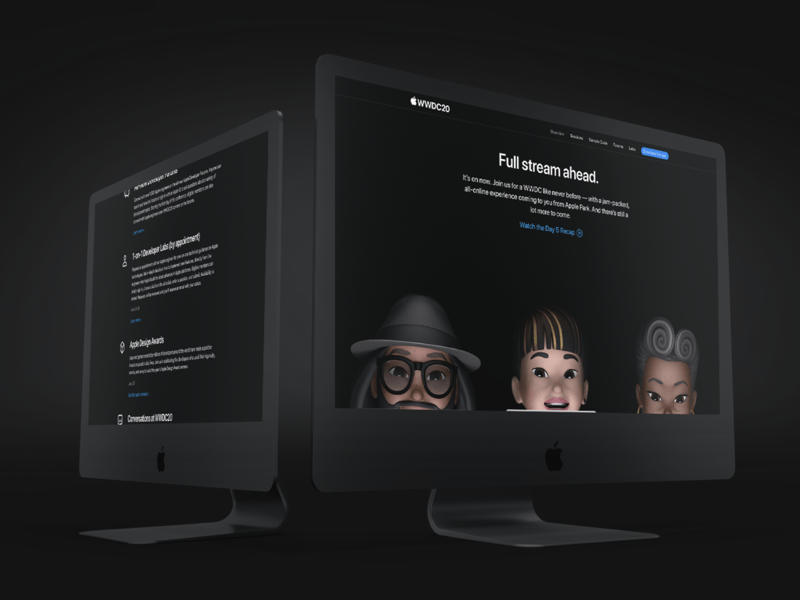 Apple Developer WWDC20 Landing Page