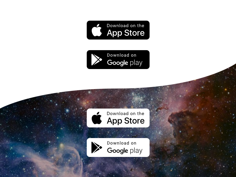 Apple and Google Play Store Buttons