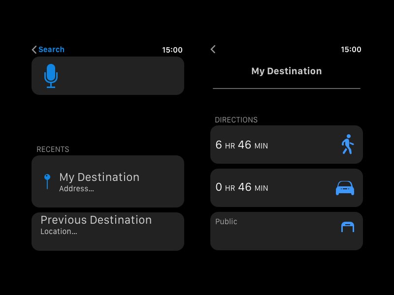 Apple Watch Map Navigation