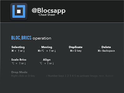 Blocsapp Cheat Sheet