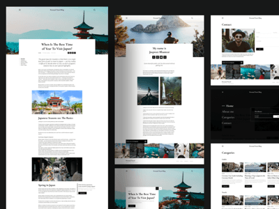 Simple UI Blog Template