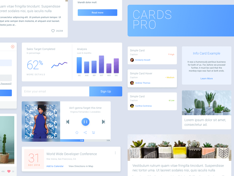 Cards Pro UI Kit