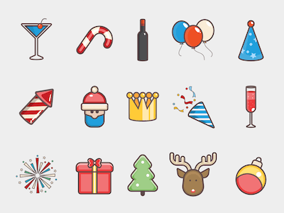 15 Christmas Icons