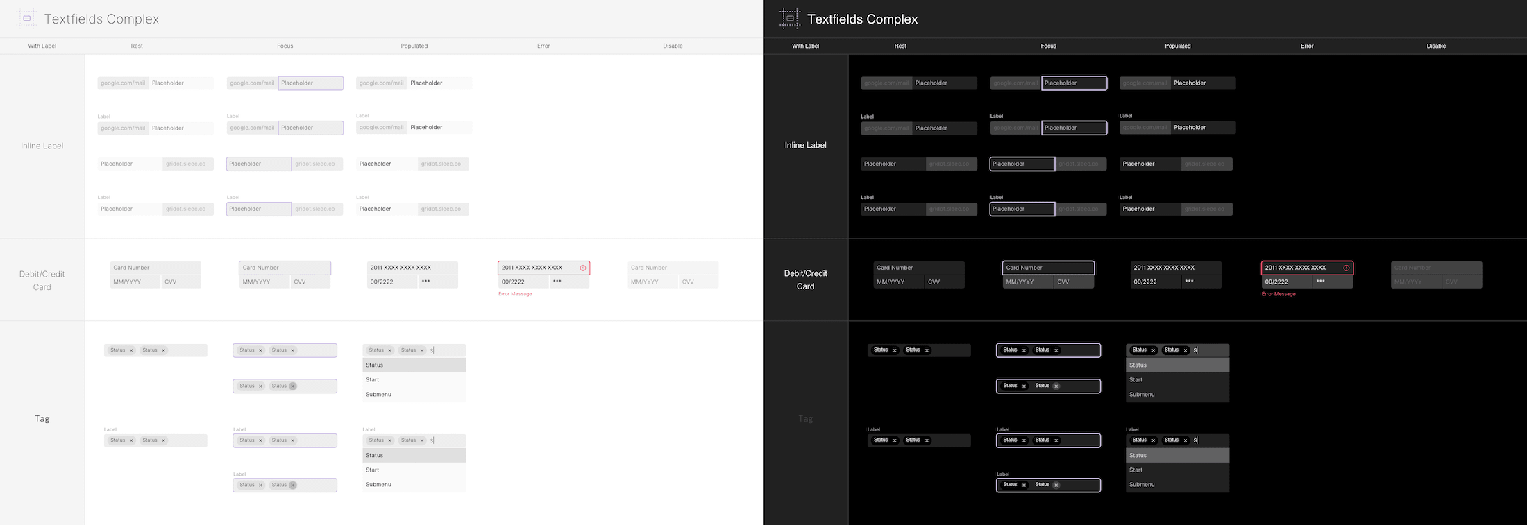 Components - 03 Mobile Text Fields (Complex)