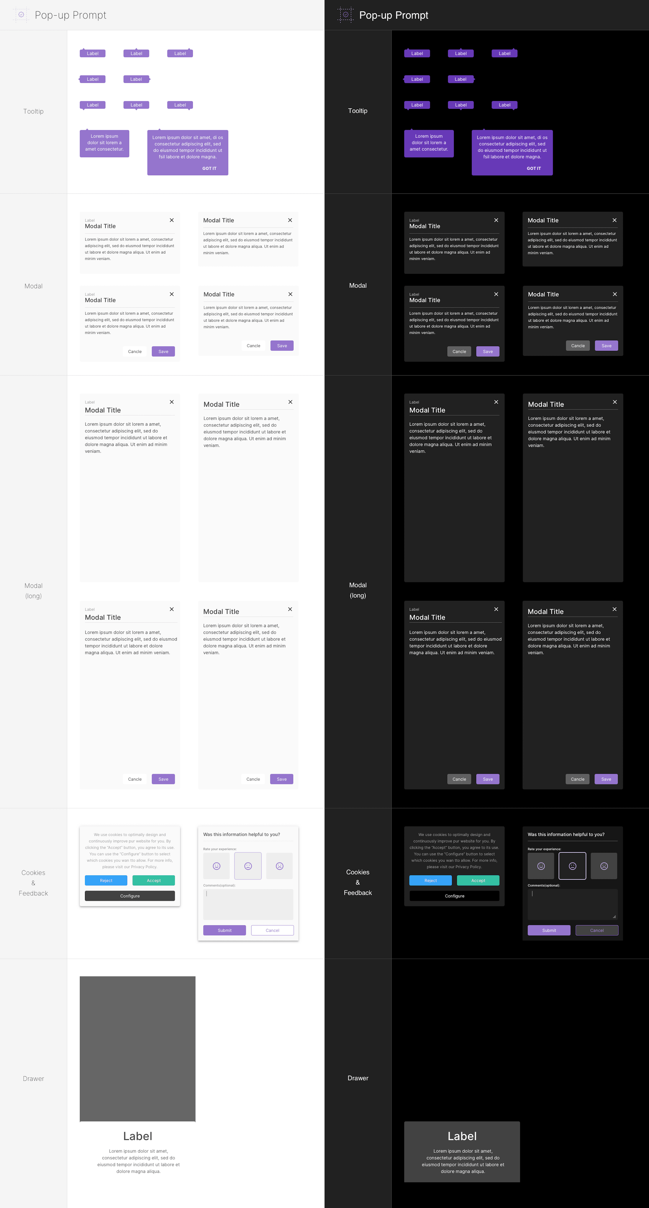 Components - 16 Mobile Modals & Popups