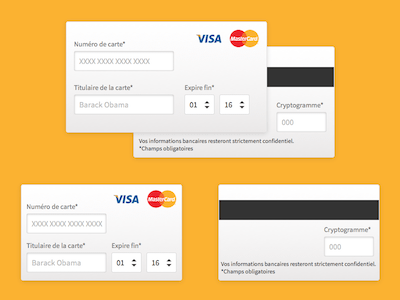 Credit Cards Form