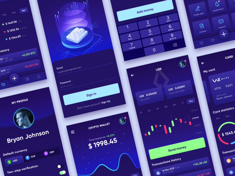 Cryptocurrency Wallet App