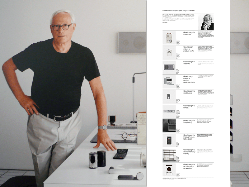 Dieter Rams: Ten principles for good design