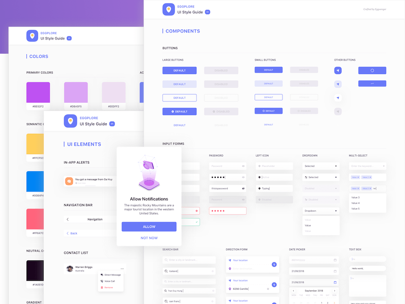 Eggplore UI Style Guide