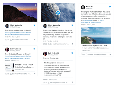 Embedded Tweets Template