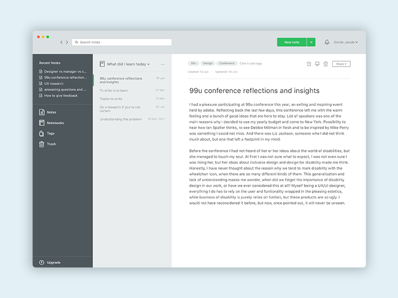 Evernote Concept