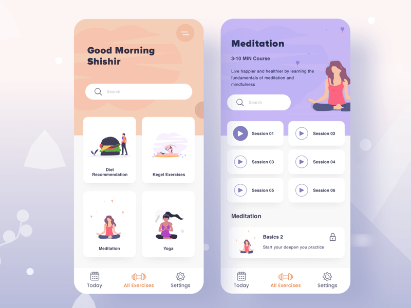 Exercise App Concept