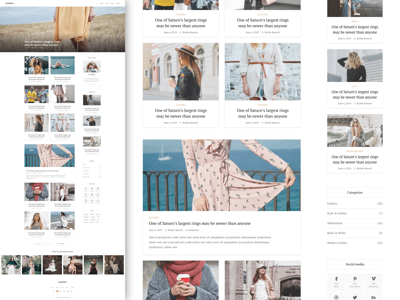 Fashion Blog Template