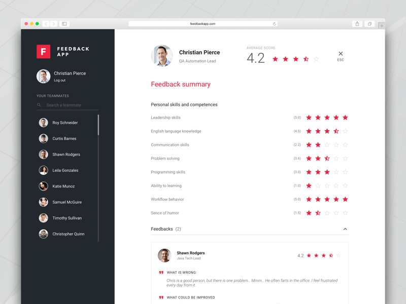 Feedback App Concept