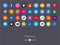 Flat Social Icons