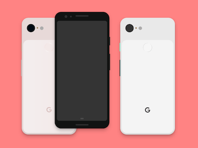 Google Pixel 3 Sketch Mockup