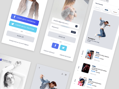 Fashion Shop App UI