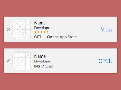 iOS 9 Smart App Banners