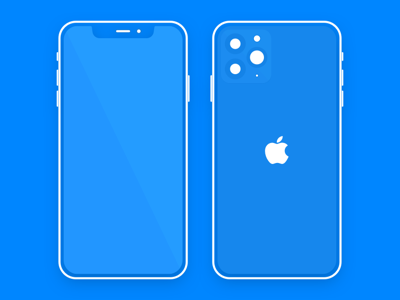 Flat and Minimal iPhone 11 Pro Mockup