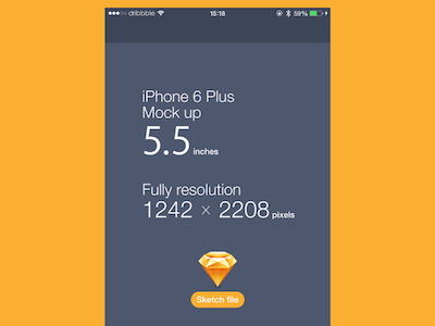 iPhone 6 Plus Mockup