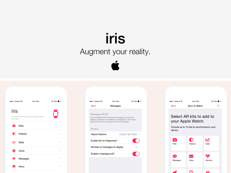 iris - Augmented Reality Product for Apple