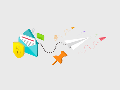 Isometric Email Illustration