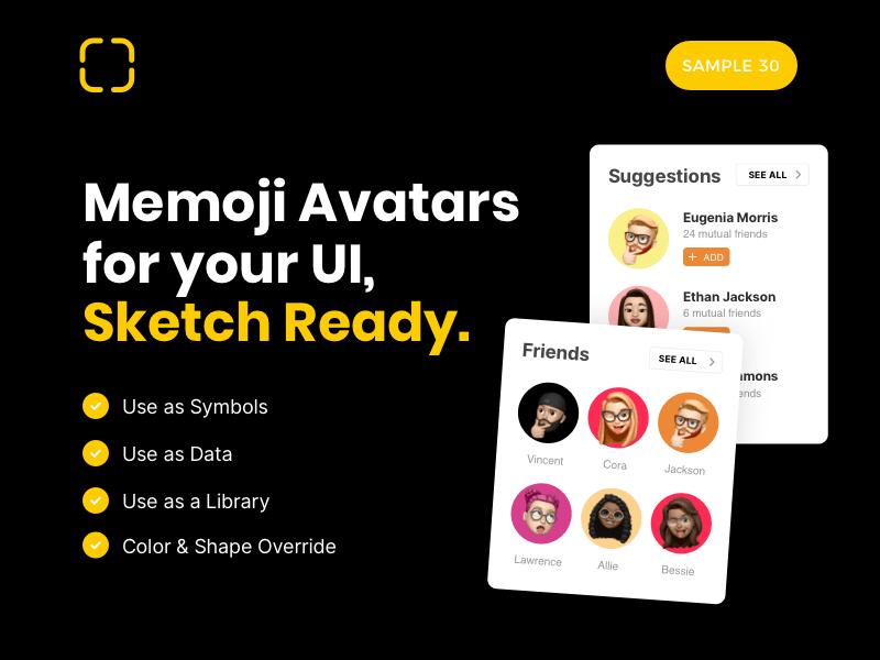 Memoji UI Sample Set