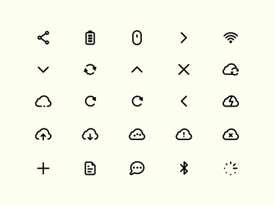 Mercury Icon Set