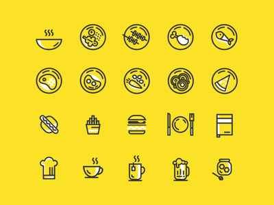 Minimal Food Icons