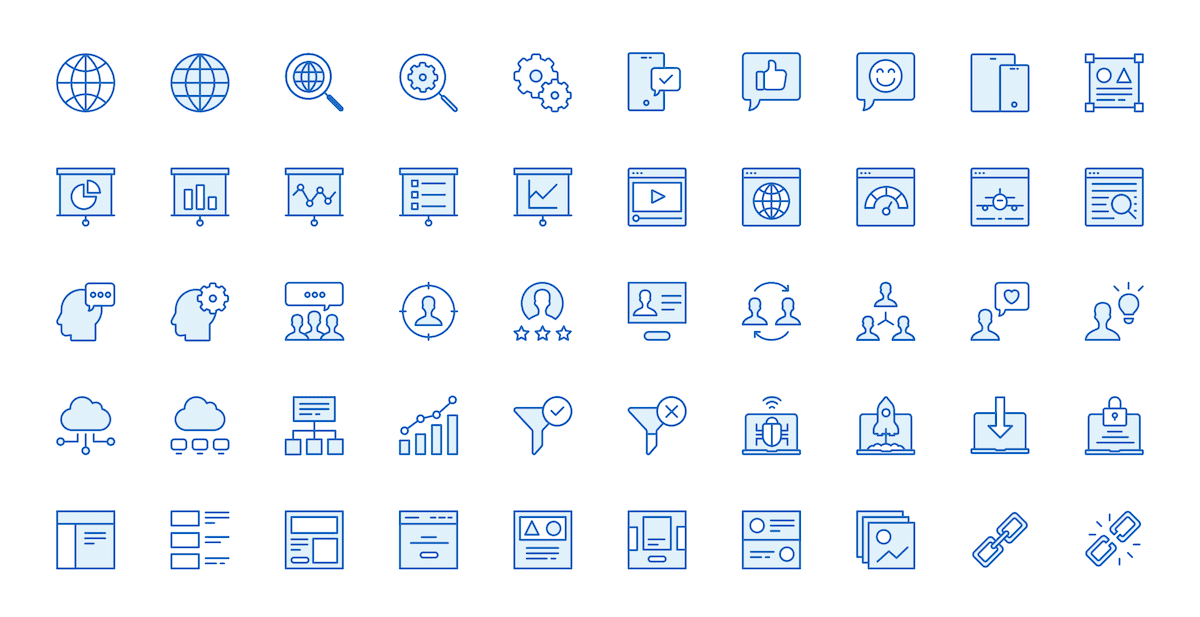 Monochrome Icons - 15 Web & SEO