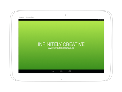 Android Nexus 10 template