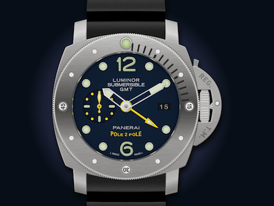 Luminor Submersible 1950 GMT Watch